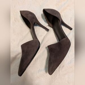 Vince Espresso Suede Women's Heels